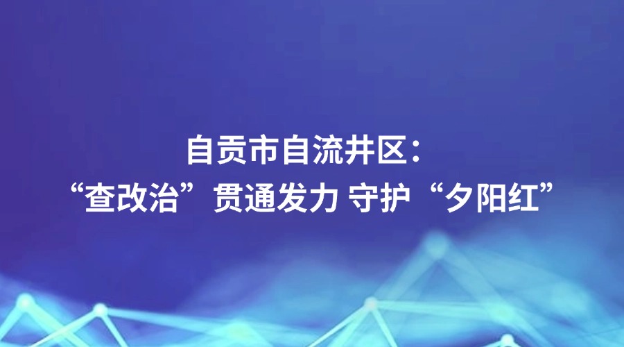 廉洁四川《探索与实践》栏目报道丨自贡市自流井区：“查改治”贯通发力 守护“夕阳红”