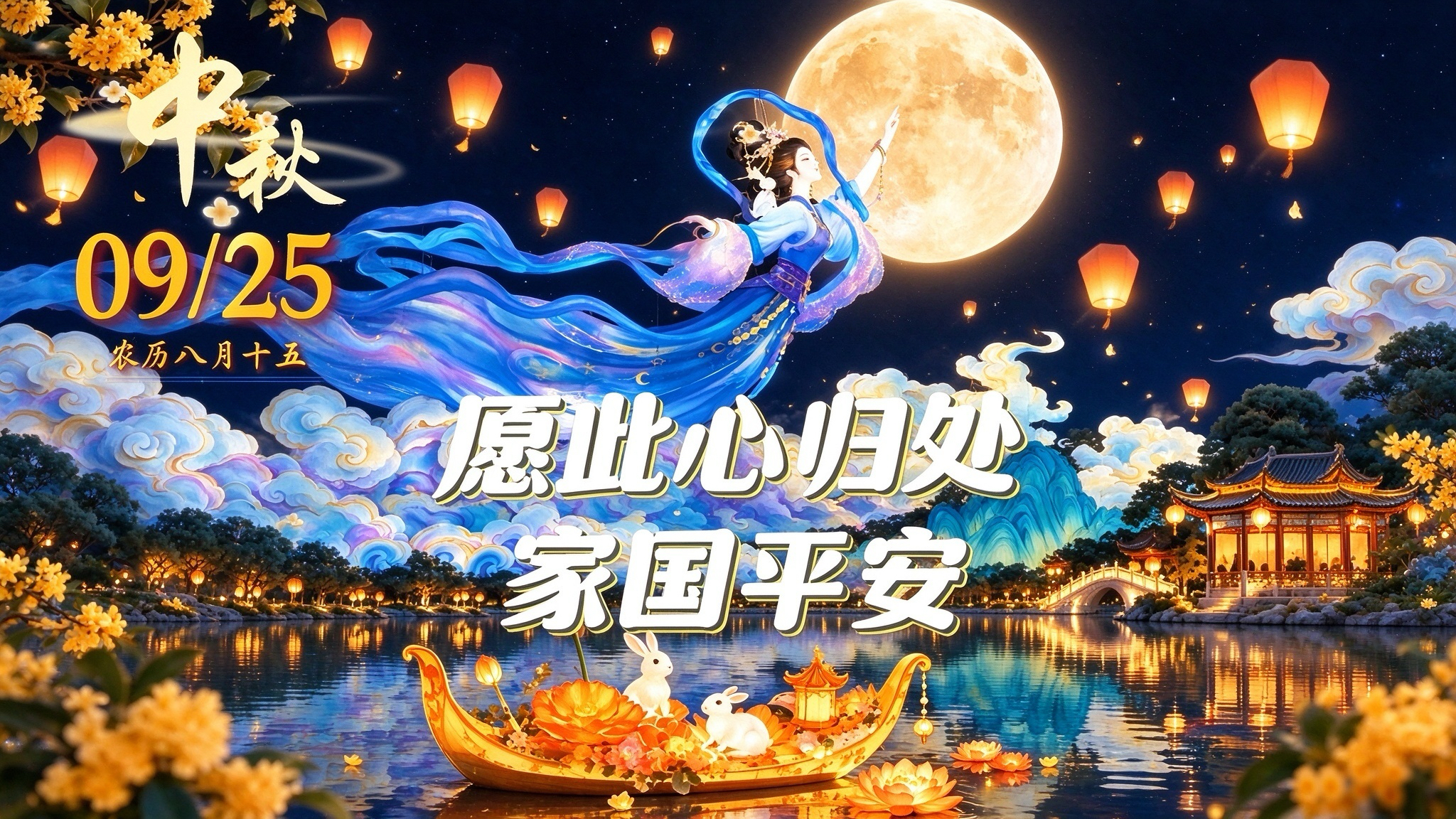 中秋丨月满人安，家国同心