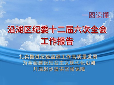 一图读懂 沿滩区纪委十二届六次全会工作报告